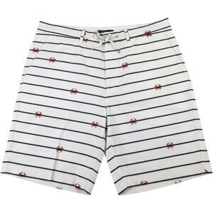 NWT Charleston Threads Crab Print Bermuda Shorts XL Nautical Drawstring Preppy
